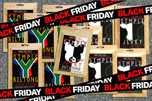 5 x 50g Wołowina Jerky + 5 x 50g Biltong + 1 darmowa torba Wieprzowina Jerky